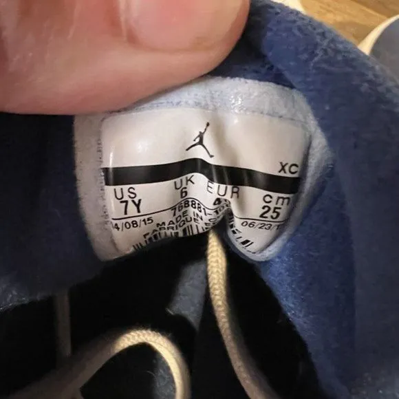 Childrens Kids Nike Jordan 6 Retro Low Seahawks Basketball Shoes Sneakers Size 7