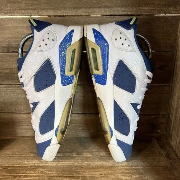 Childrens Kids Nike Jordan 6 Retro Low Seahawks Basketball Shoes Sneakers Size 7