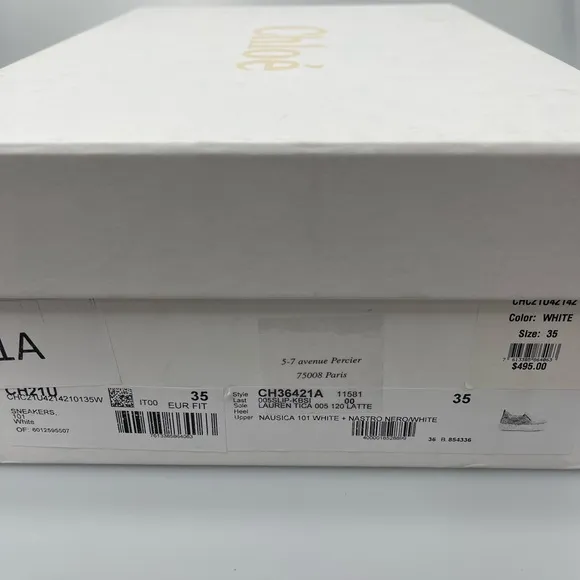 Chloé Lauren slip-on sneakers Women’s EU 35/US 5 $495. Lightly Used. With Box.