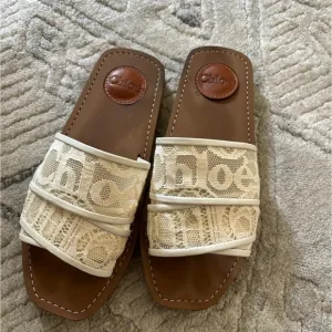 Chloe lace woody sandals