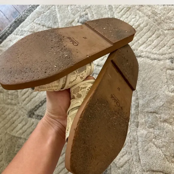 Chloe lace woody sandals
