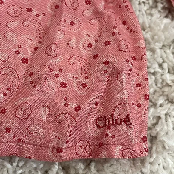 Chloe Paisley Peasant Blouse &amp; Corduroy Pinafore Set