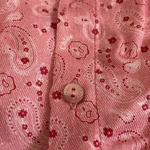 Chloe Paisley Peasant Blouse &amp; Corduroy Pinafore Set