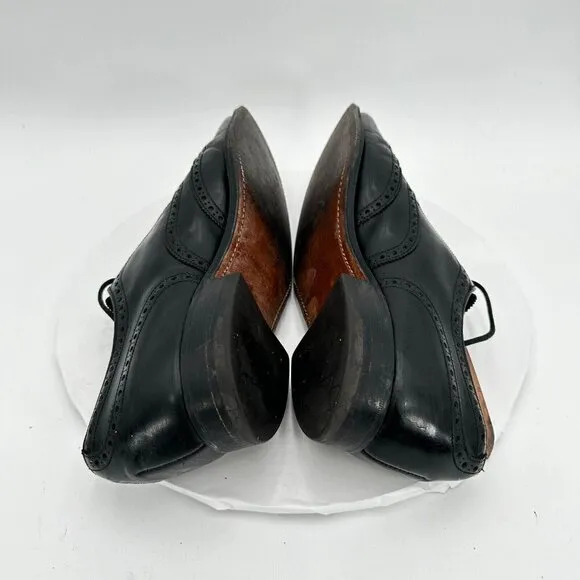 Church's English Premium Grade Men Size 8 D Black Leather Wingtip Dress Shoes