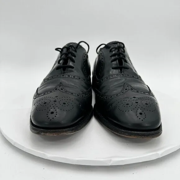 Church's English Premium Grade Men Size 8 D Black Leather Wingtip Dress Shoes