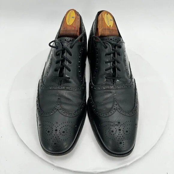 Church's English Premium Grade Men Size 8 D Black Leather Wingtip Dress Shoes