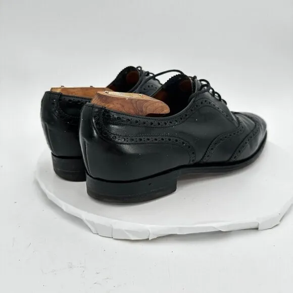 Church's English Premium Grade Men Size 8 D Black Leather Wingtip Dress Shoes