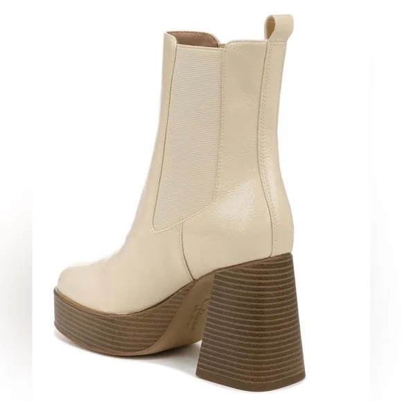 CIRCUS NY Patent Leather Stace Platform Boot Eggshell