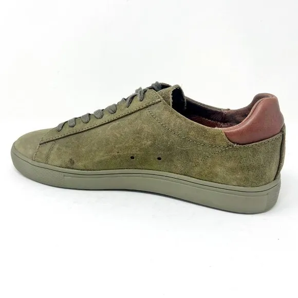 Clae Bradley Hiking Green Waxed Suede Mens Casual Sneakers