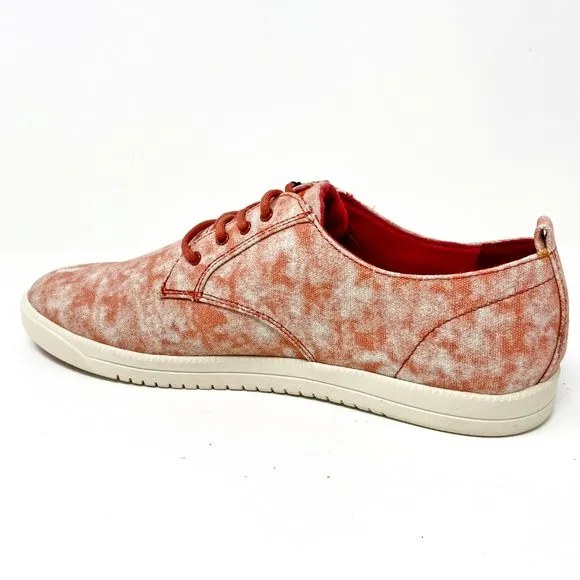Clae Ellington Textile Fire Tie Dye Canvas Mens Premium Casual Sneakers