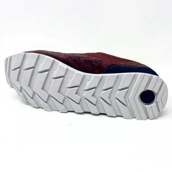 Clae Hoffman Oxblood Suede Mesh Mens Casual Sneakers