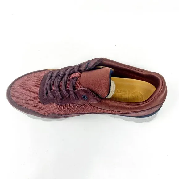 Clae Hoffman Oxblood Suede Mesh Mens Casual Sneakers