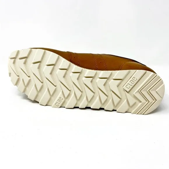 Clae Mills Grizzly Leather Nylon Canvas Mens Casual Sneakers
