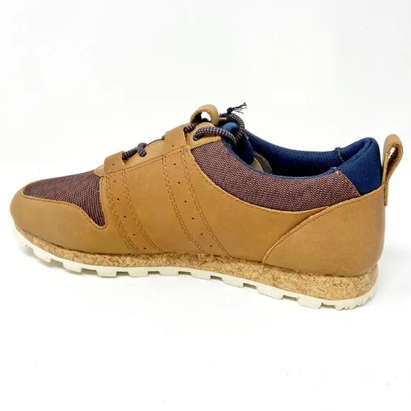 Clae Mills Grizzly Leather Nylon Canvas Mens Casual Sneakers