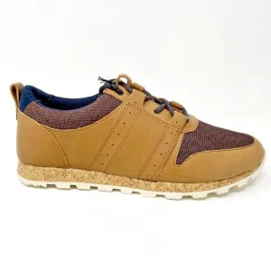 Clae Mills Grizzly Leather Nylon Canvas Mens Casual Sneakers