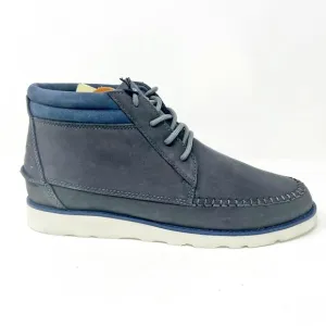 Clae Romare Hi Vibram Pavement Leather Gray Mens Premium Casual Sneakers