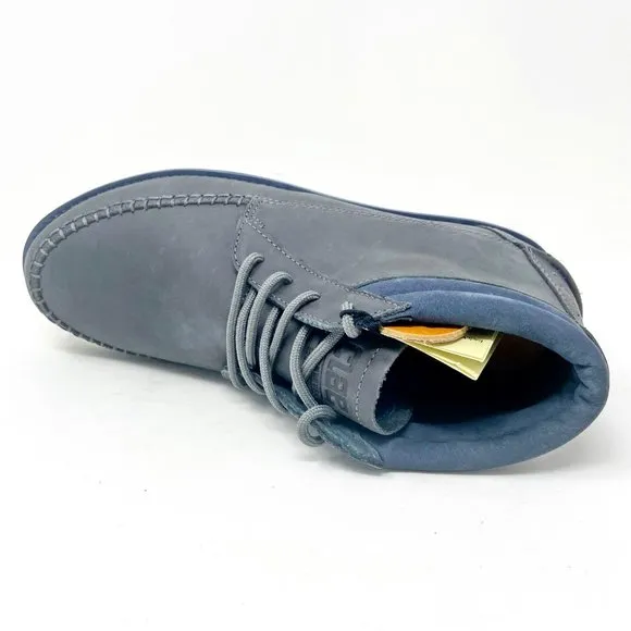 Clae Romare Hi Vibram Pavement Leather Gray Mens Premium Casual Sneakers