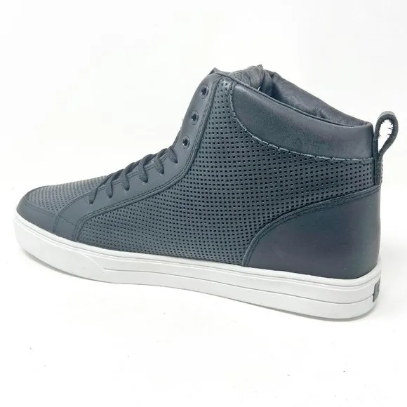 Clae Russell 07 Black Perf Leather Mens Casual Sneakers