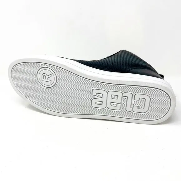 Clae Russell 07 Black Perf Leather Mens Casual Sneakers