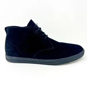 Clae Strayhorn Unlined Black Black Suede Mens Casual Sneakers