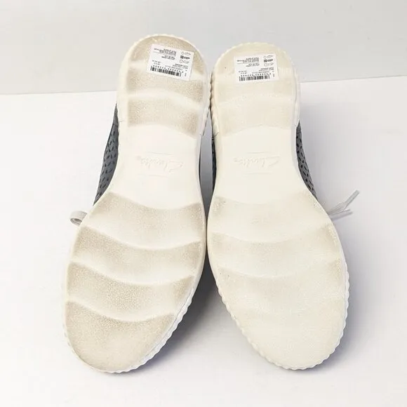 Clarks Caroline Ella Sneakers, Navy Leather, Women's 8.5