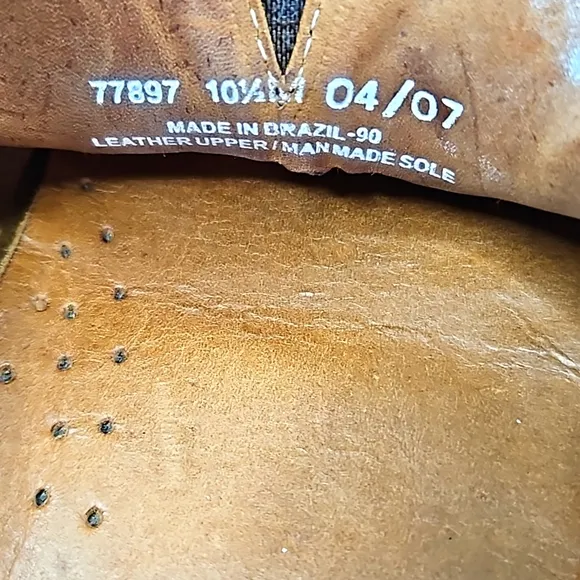 Clarks England Mens Tan Leather Loafers Size 10.5