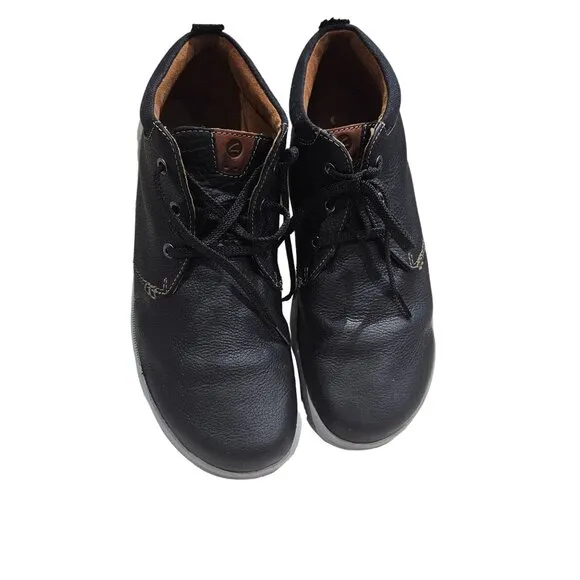 Clarks Men's Black Leather Chukka Boots Size 12 M