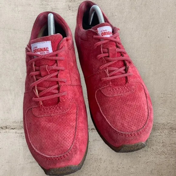 CLARKS x Ronnie Fieg Kildare Poppy RED Kith Samba Size 9.5‎ M Classic Casual