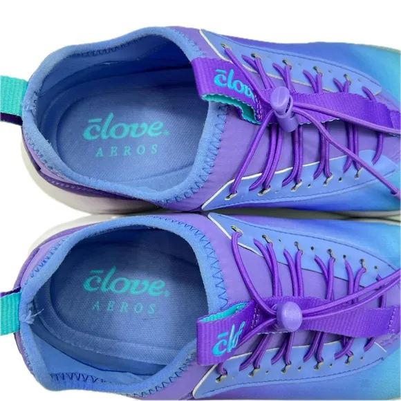 Clove Aeros Nursing Healthcare Shoes Ombre Purple/Teal Size Women's 10.5 EU 42.5