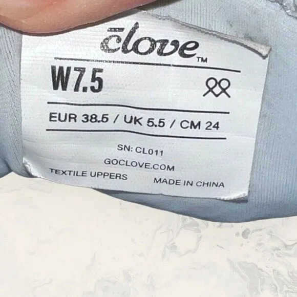 Clove Blue Pink Holographic Limited Edition 2022 Nursing Shoes Sneakers Size 7.5