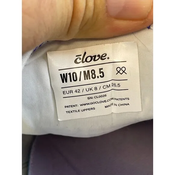 Clove Classic CL0026 Womens 10 White Nurse Leather Athletic Nursing Sneaker Shoe