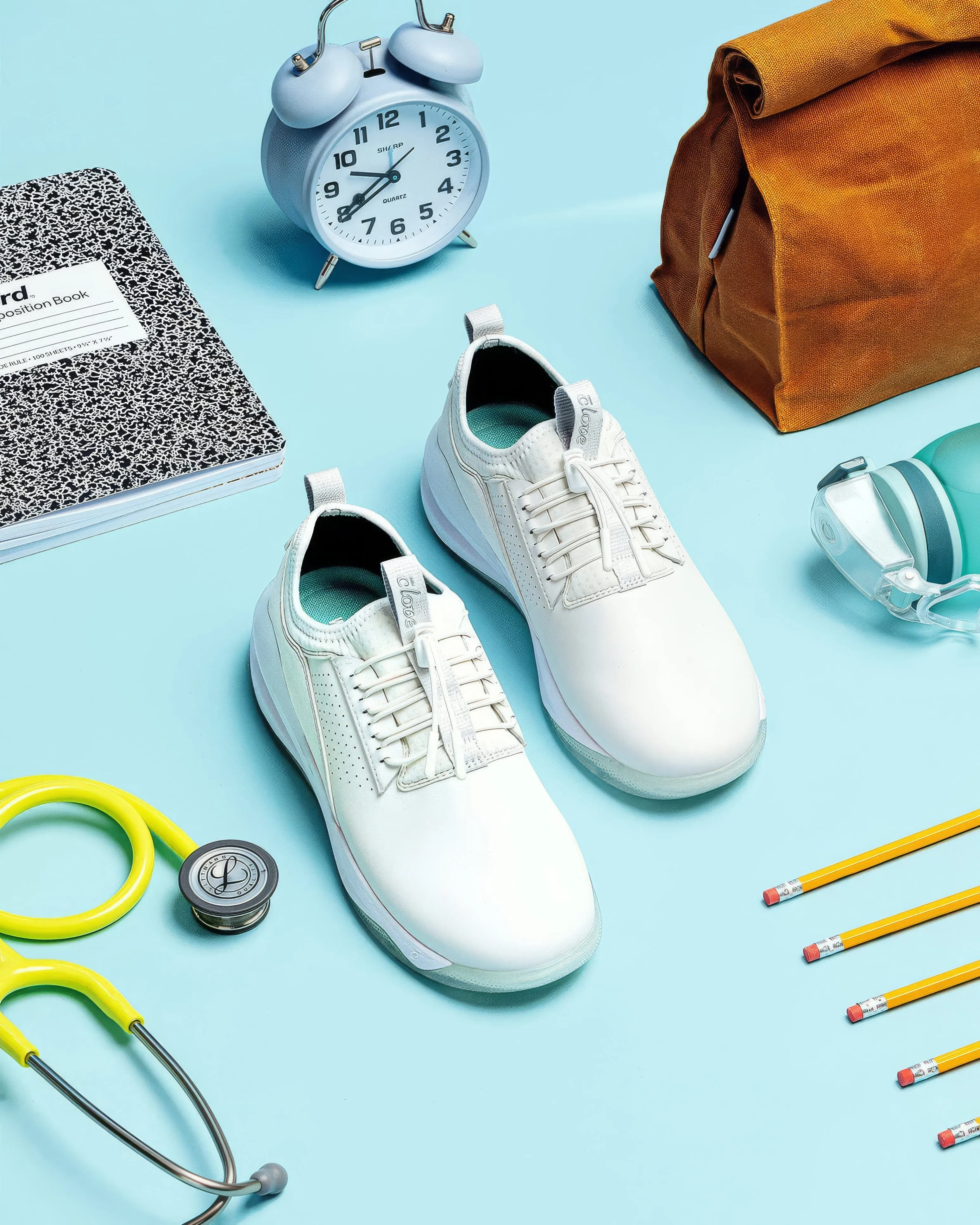 Clove Classic Medical Nursing Shoes - Brilliant White