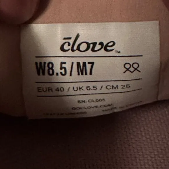 Clove Comfort Nursing/Healthcare Shoes Pink Up Sneakers Women W8.5/M7 Men NWB