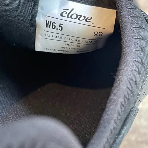Clove Lace Up Comfort Nursing Healthcare Classic Shoes Black Size 6.5W NWOB