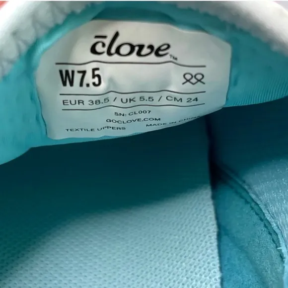 CLOVE Limited Edition Electron Rose Blue Pink Nurse Sneakers Shoes NEW Size 7.5