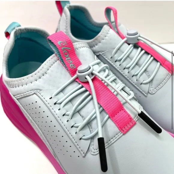 CLOVE Limited Edition Electron Rose Blue Pink Nurse Sneakers Shoes NEW Size 7.5