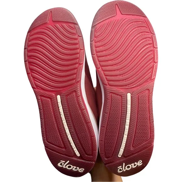 Clove Nurse Shoes Womens Size 10.5 Burgundy Nursing Sneakers Mens 9