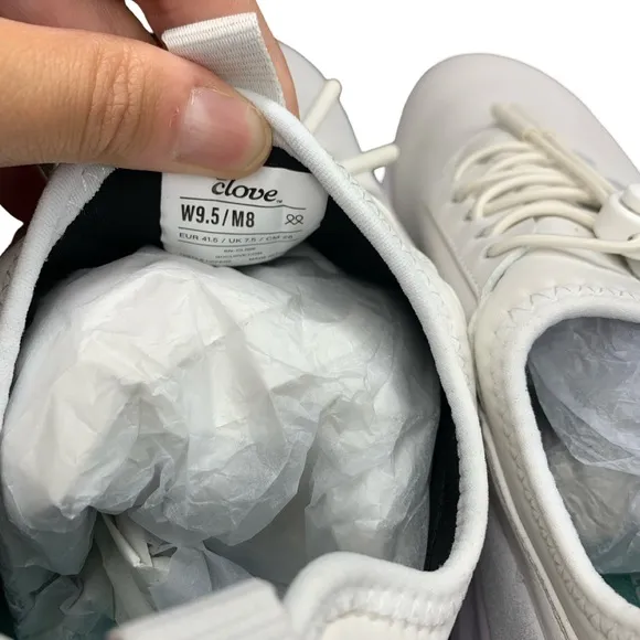Clove Nursing School Sneakers Womens Size 9.5 Brilliant White Nurse Shoes