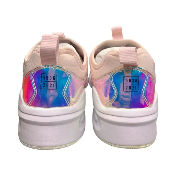 Clove Pink Holographic Women’s Size 9.5 Hologram Nurse Shoes Nursing Sneakers