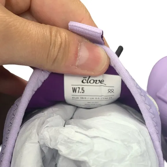 Clove Purple Lavender Nurse Shoes Womens Size 7.5 Nursing Sneakers