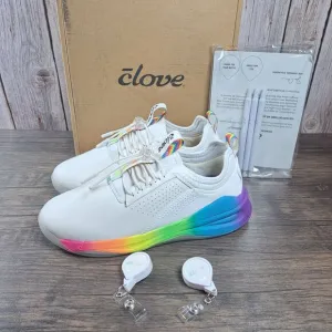 Clove Rainbow Soul Limited Edition Pride Nursing Shoes w/Accessories Women's 6.5