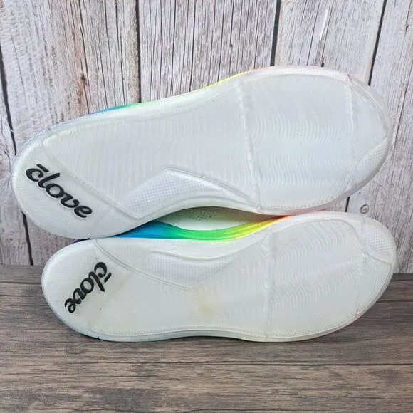 Clove Rainbow Soul Limited Edition Pride Nursing Shoes w/Accessories Women's 6.5