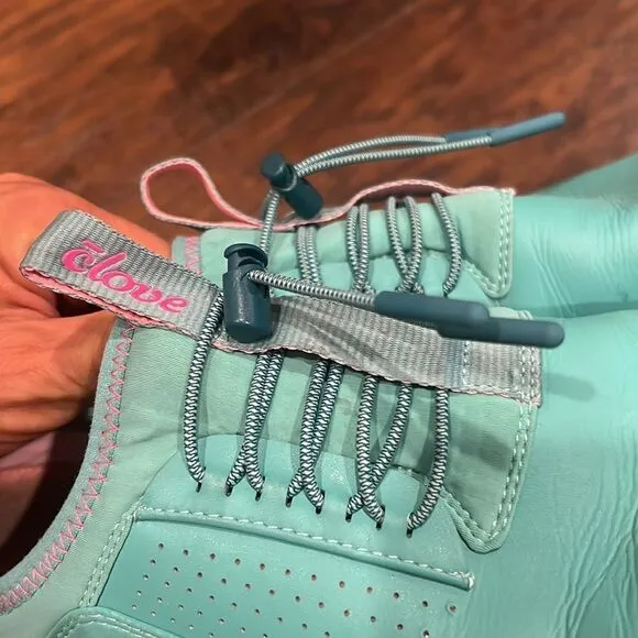 Clove Shoes Limited Edition PACIFIC PALM Teal Nursing Sneakers Women size 9.5