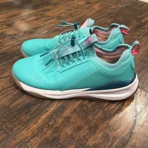 Clove Shoes Limited Edition PACIFIC PALM Teal Nursing Sneakers Women size 9.5