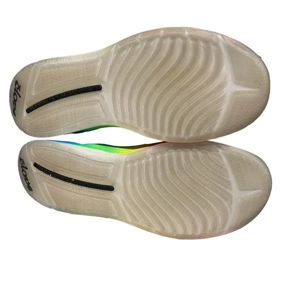 Clove Shoes Men’s 13 Black Rainbow Sneakers Healthcare Nursing Pride Colorful
