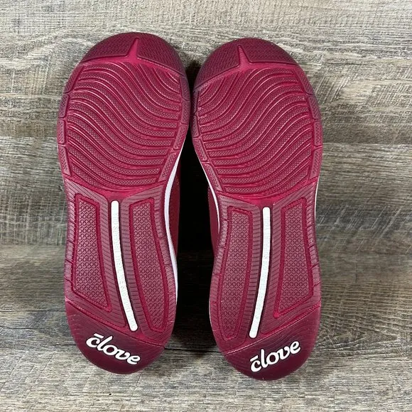 Clove Shoes ROYAL MAROON Limited Edition Nursing Healthcare Sneakers W 9 / M 7.5
