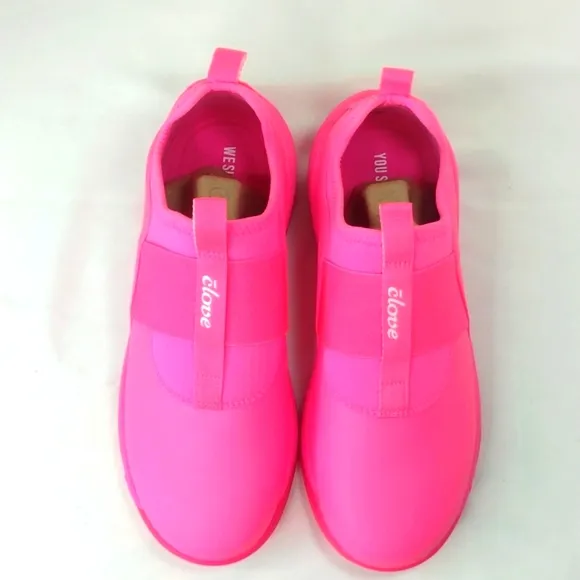 Clove Shoes Solo Hot Pink Slip-On Healthcare Worker Nursing Sneakers Unisex