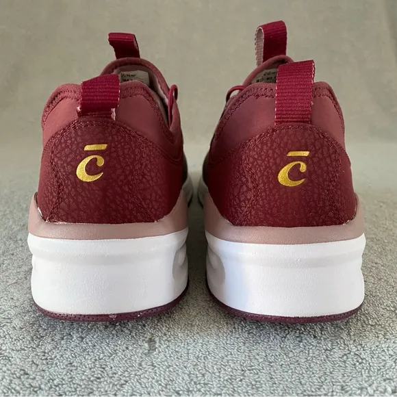 Clove Shoes Womens 10 Royal Maroon Red Healthcare Nursing Comfort Sneakers