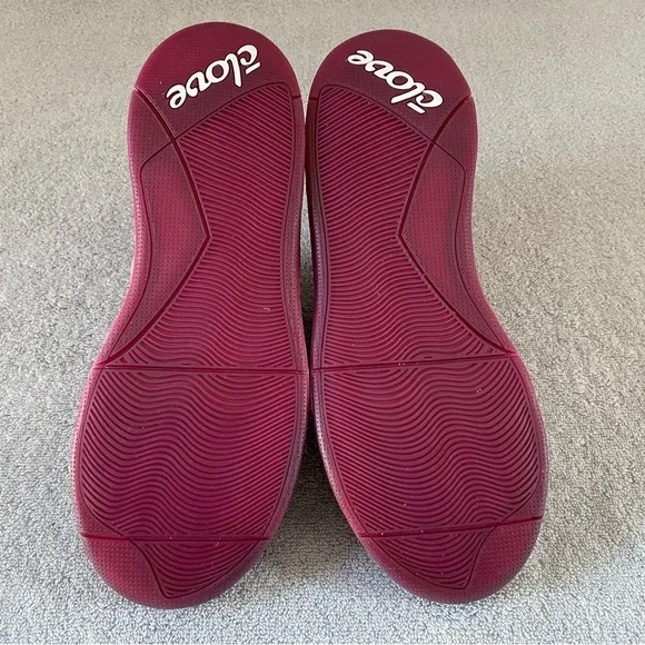 Clove Shoes Womens 10 Royal Maroon Red Healthcare Nursing Comfort Sneakers