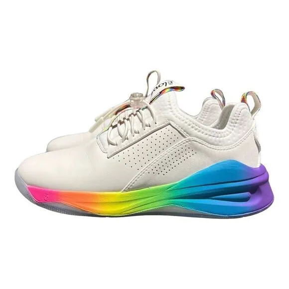Clove Sneakers WMNS Size 6 Shoes Healthcare Nurse Rainbow Pride White Walk